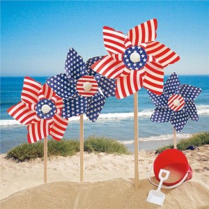 July 4th pinwheels, patriotic pinwheels, July 4th decor