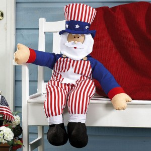 Uncle Sam porch sitter, July 4th decor, patriotic, Americana
