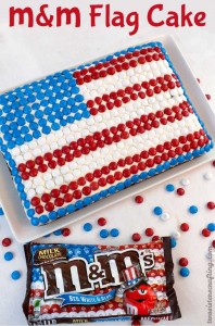 m&m cake