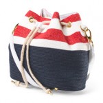 red, white, blue, straw bucket tote, july 4th purse, july 4th tote, patriotic tote, patriotic purse